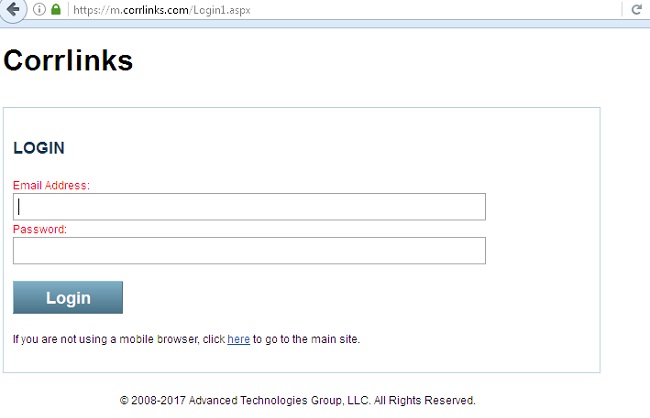 corrlinks mobile login
