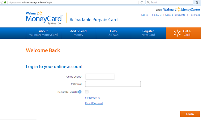 Walmart Money Card Login Login Check Balance Customer Service