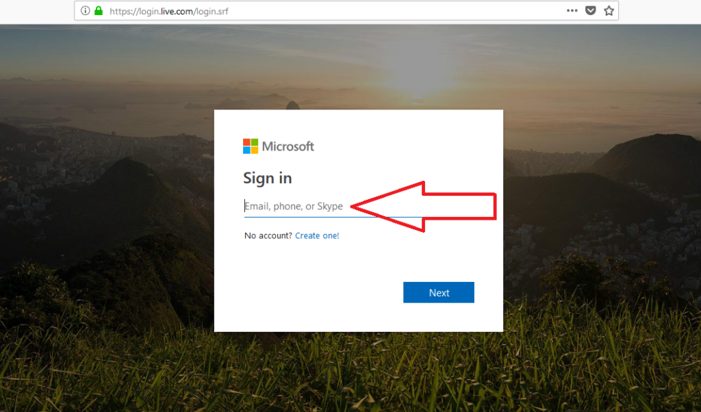 microsoft hotmail sign in email