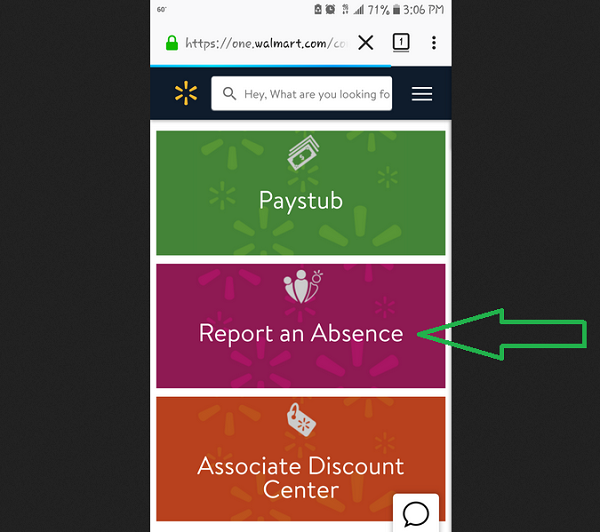 what is the 1 800 number to call in sick at walmart