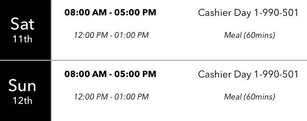 my walmartone schedule